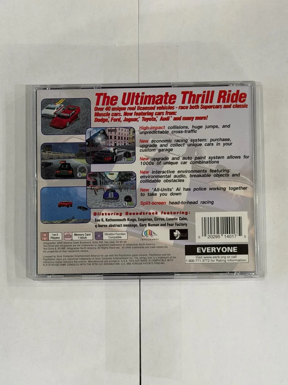 Test Drive 6 PS1 Complete Black Label Tested